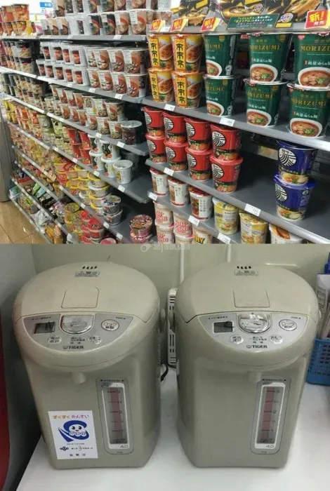 نودل و آب جوش در ژاپن