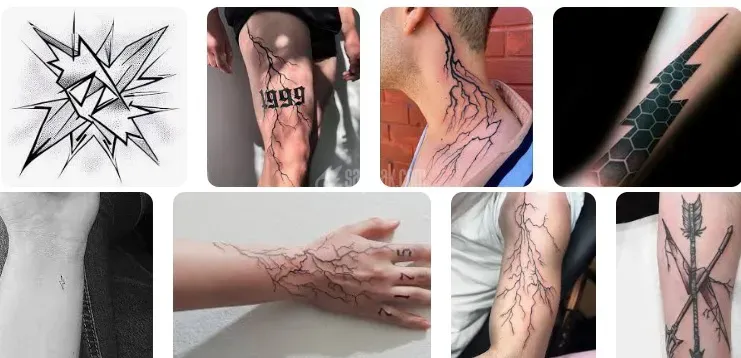طرح تاتو رعد و برق
